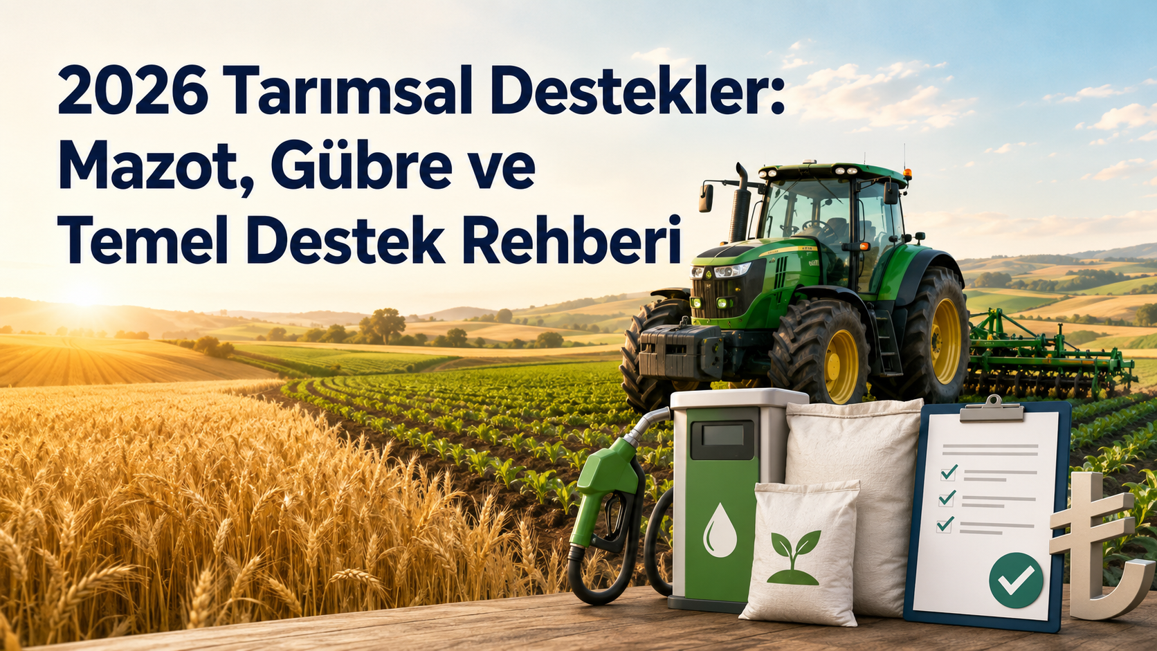 2026 Tarımsal Destekler: Mazot, Gübre ve Temel Destek Rehberi